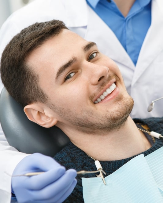 denture patient happy